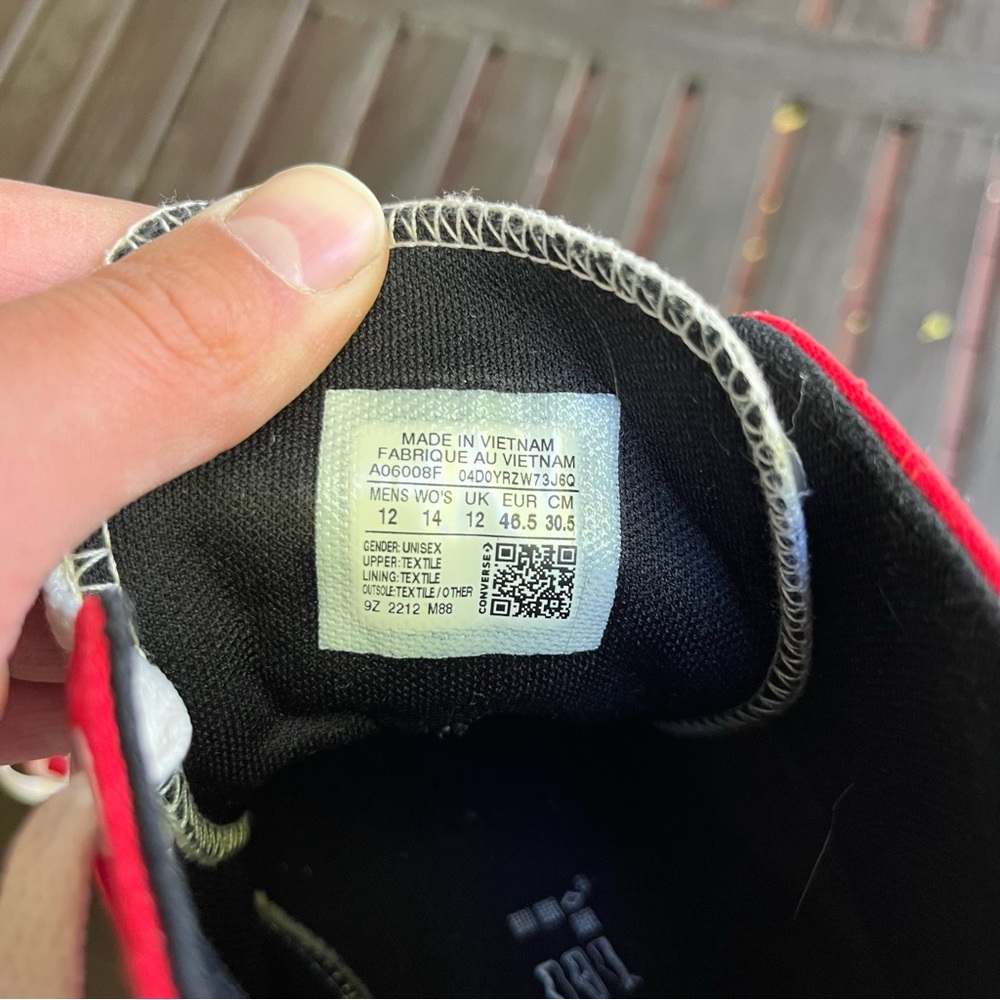 Converse Ctas Hi in Red (12) - Picture 4 of 5